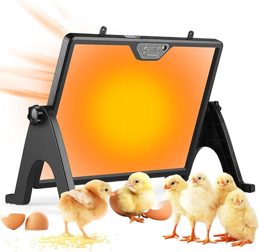 Chicken Coop Heater, 180W Chick Brooder Heating Plate, 17"x13" Double-Sided Brooder Heater Plate for Chicks Ducks and Birds, Adjustable Temperature & Angle, Perfect Chicken Coop Accessories