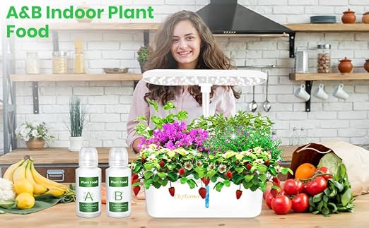Hydroponic Nutrients AB Plant Food Nutrients, Plant Food A & B Hydroponics Supplies, Indoor Plant Fertilizer for Hydroponics Growing System
