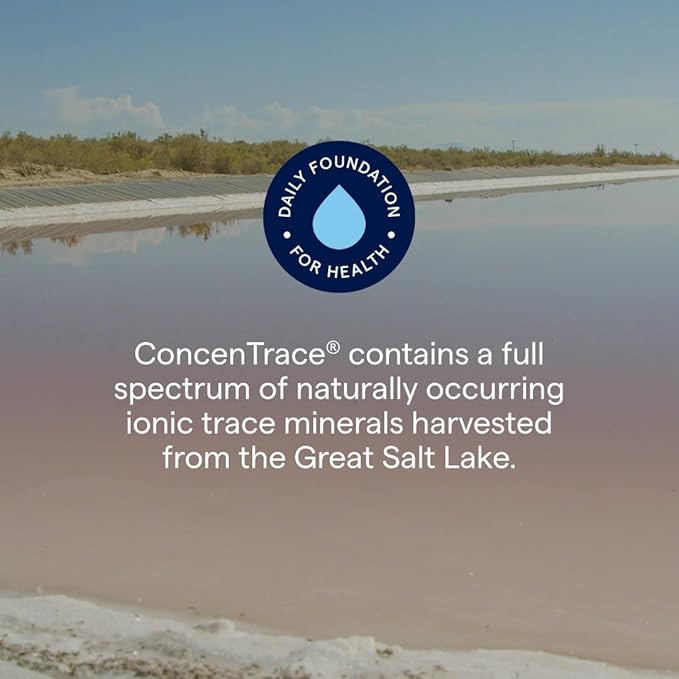 Trace Minerals ConcenTrace Trace Mineral Drops | Supports Energy, Digestion, Bone Health & Hydration, 70+ Ionic Trace Minerals w/Magnesium, Chloride & Potassium | Keto, Vegan & Non-GMO | 96 Servings