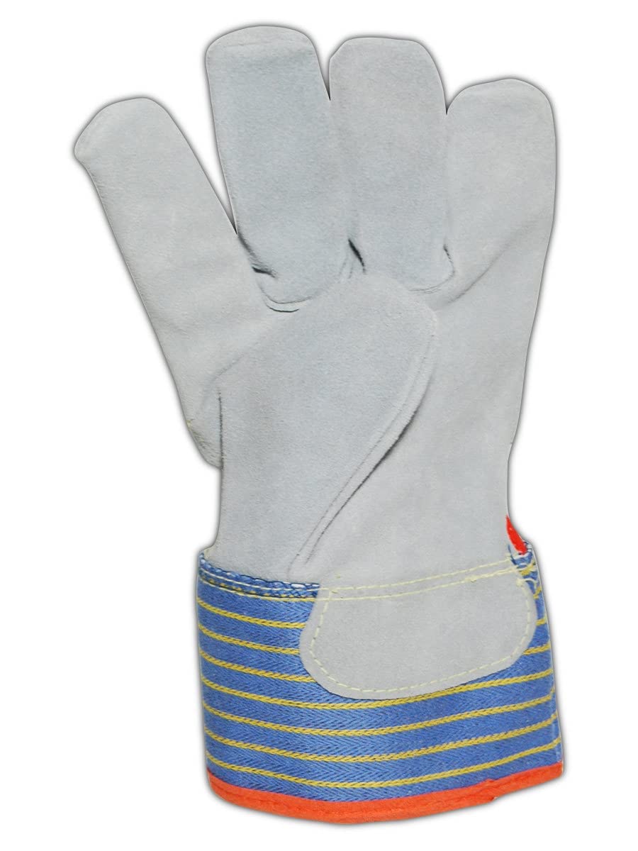 MAGID Cut Resistant Kevlar/HPPE Lined Gloves with a Leather Palm and Safety Cuff (TB25EOCR-XXL) - Cut Level A4, Puncture Level 5, Size XXL (12 Pairs)