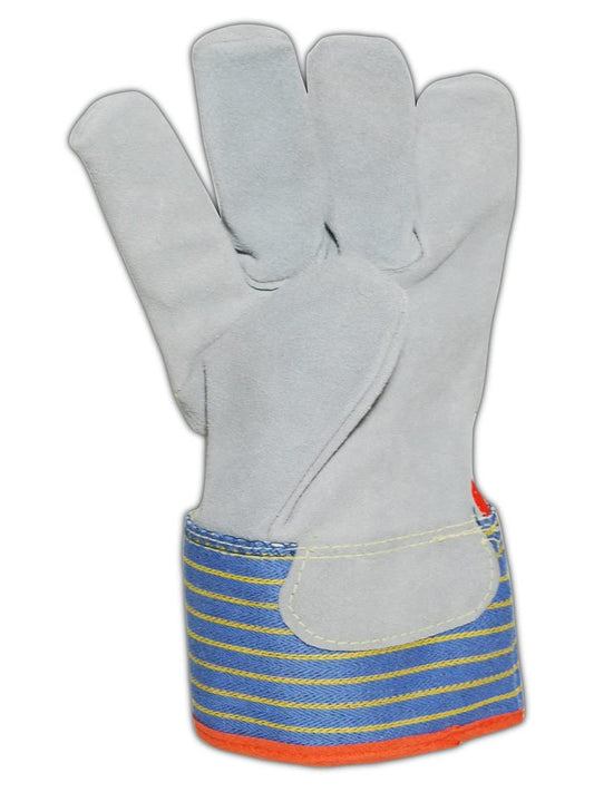 MAGID Cut Resistant Kevlar/HPPE Lined Gloves with a Leather Palm and Safety Cuff (TB25EOCR-XXL) - Cut Level A4, Puncture Level 5, Size XXL (12 Pairs)