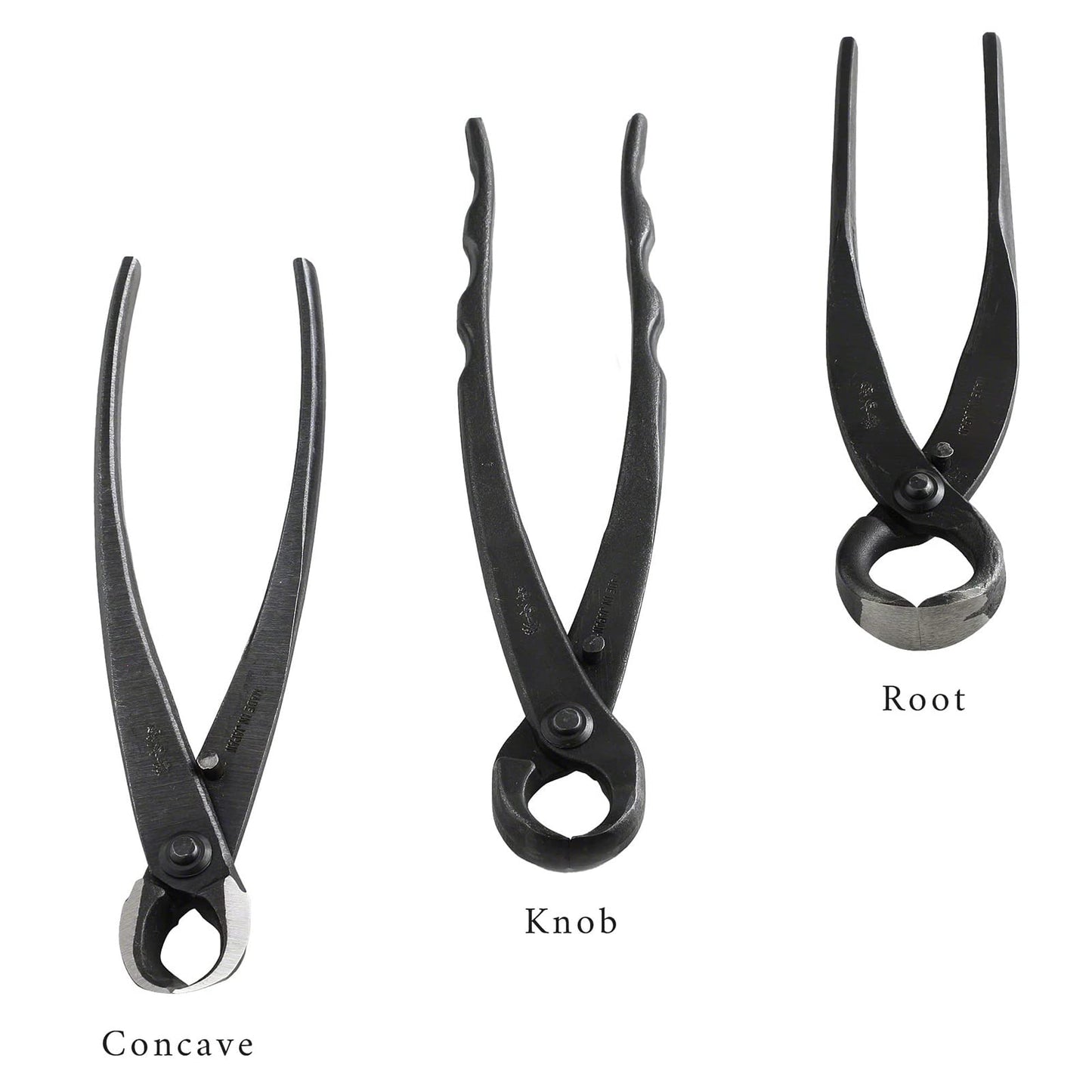 Wazakura Made in Japan 5 PCS Bonsai Cutter Tools Set with Roll Bag: Concave Branch Cutter, Knob Cutter, Jin Plier, Wire Cutter, Root Cutter. Bonsai Tool Kit - 5PCS Bonsai Cutter Set with Case
