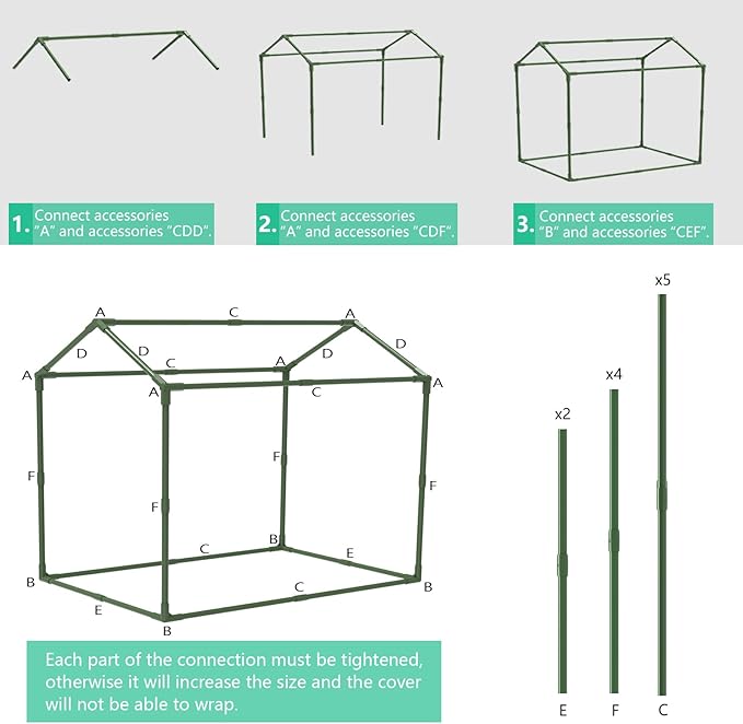 Mini Greenhouse for Indoor Outdoor Plants, Durable Green House with Roll-up Zipper Door，Grow Plant House Tent with Transparent PVC Cover 33.5”x23.2”x32.5”