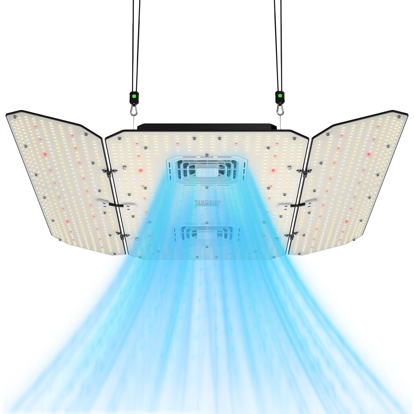 VIVOSUN AeroLight Wing AW400SE, LED Grow Light 400W with Integrated Circulation Fan, App Compatible, Used with Growhub Controller E42A/E25 to Achieve More Functions for 4x4/5x5 Grow Tent