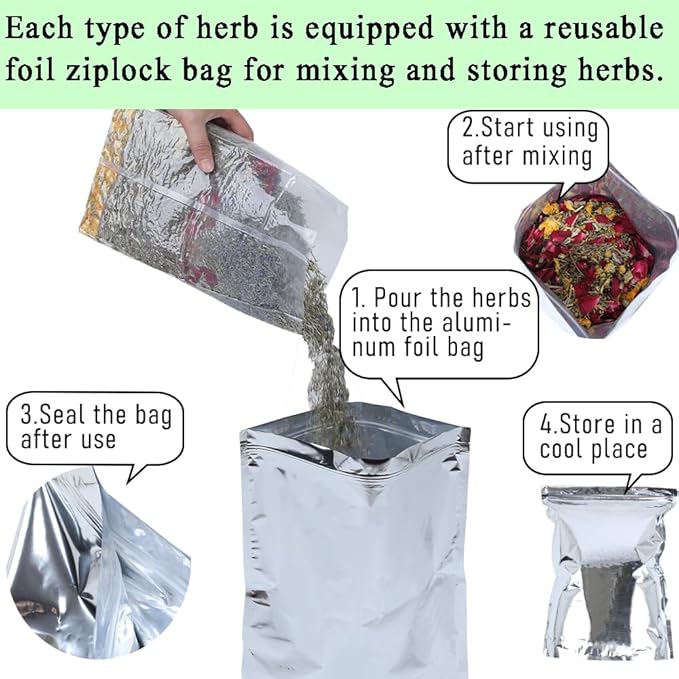 42 oz Chicken Nesting Herbs Flowers Vacuum-Packed,2.6 lb Premixed 7 Dried Herbs Natural Nesting Box Herbs for Freshening Coop Chicken Dust Bath Increase Egg Production