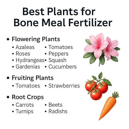 𝐁𝐄𝐒𝐓𝐒𝐄𝐋𝐋𝐄𝐑 Organic Bone Meal Fertilizer by Gardenera (4-12-0 NPK) All-Natural Plant Food Source of Nitrogen and Phosphorus for Bulbs, Gardens, Potted Plants, Trees, and Shrubs [12 OZ]