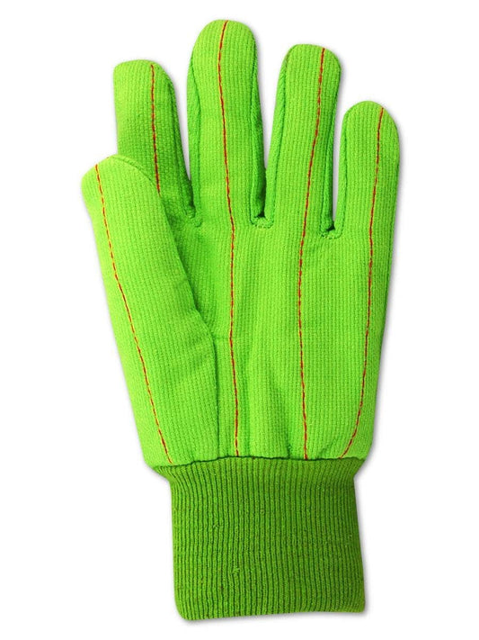 MAGID MultiMaster Double Palm Canvas Gloves with Knit Wrist, 144 Pairs, Size Men's (Fits Large) (796KW)