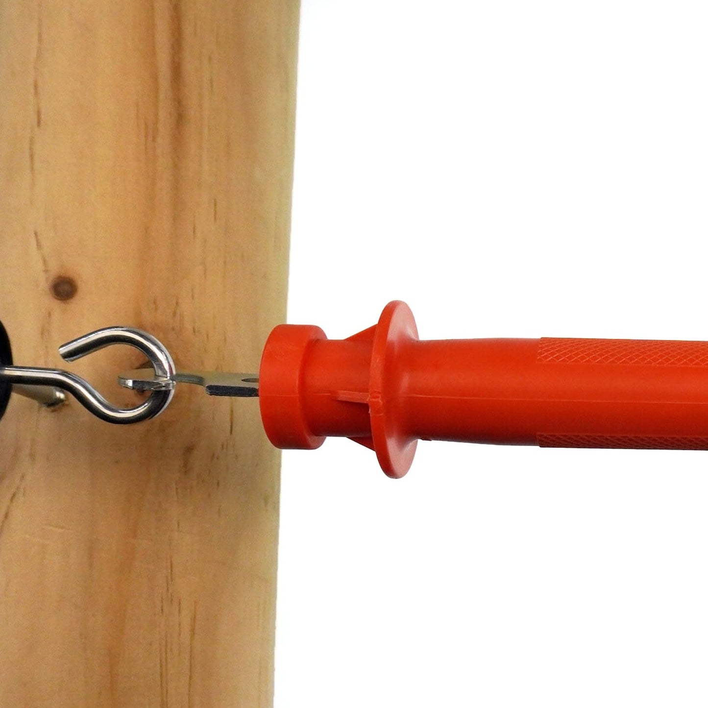 FenceMate 3 Packs Fence Gate Kit Containing Gate Anchors, Gate Handle, Wire/Rope Connectors, Warning Sign at Electric Fences or Wire Fence for Animal, Farm, Garden, Sport, Security