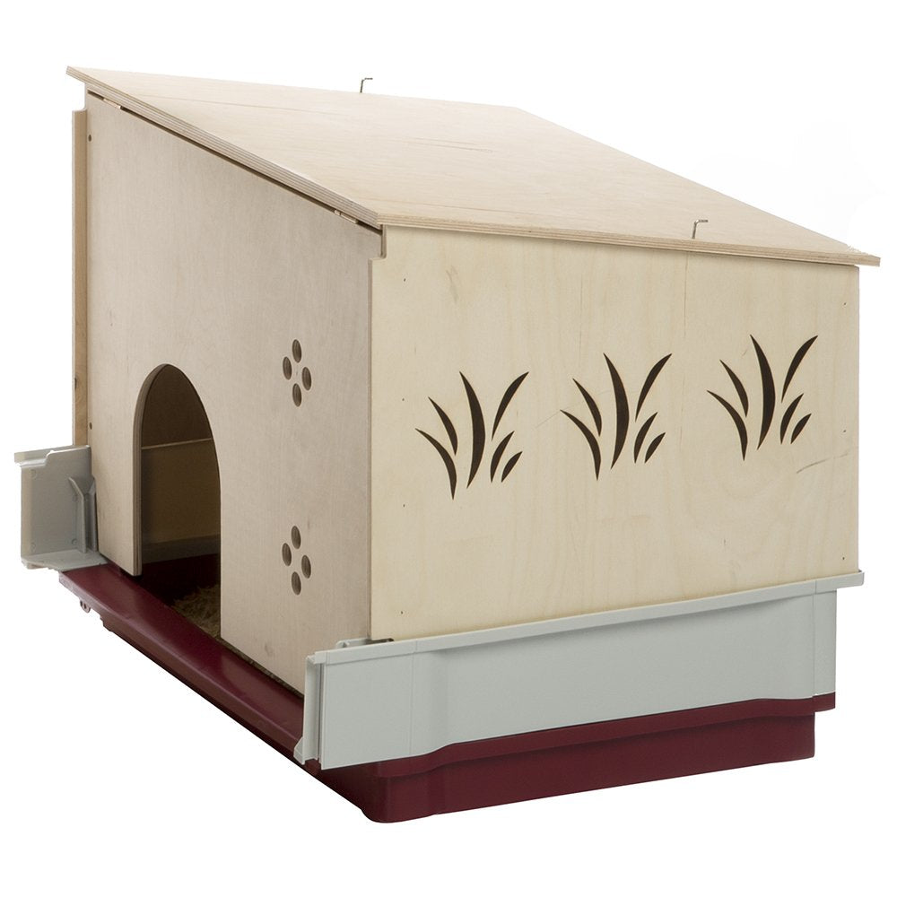 Ferplast Krolik Extra-Large Rabbit Cage w/ Wood Hutch Extension Rabbit Cage Includes All Accessories and Measures 55.9L x 23.62W x 19.68H and Includes ALL Accessories