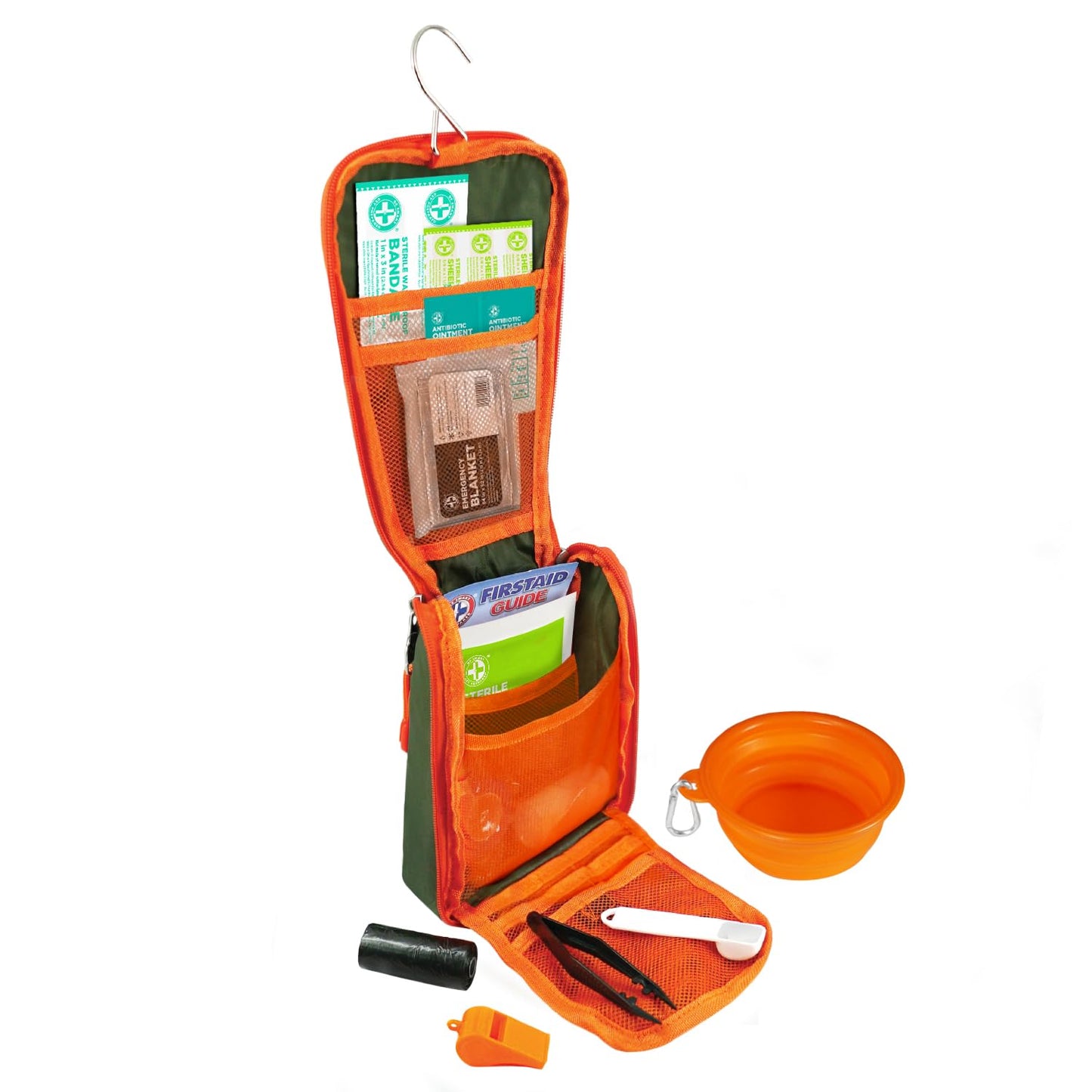 Be Smart Get Prepared Trails N’ Tails First Aid for You & Your Pet - 72 Pieces - Pet Care & Emergency Essentials - Designed for Pets, Outdoor, Auto & Home - Compact & Portable