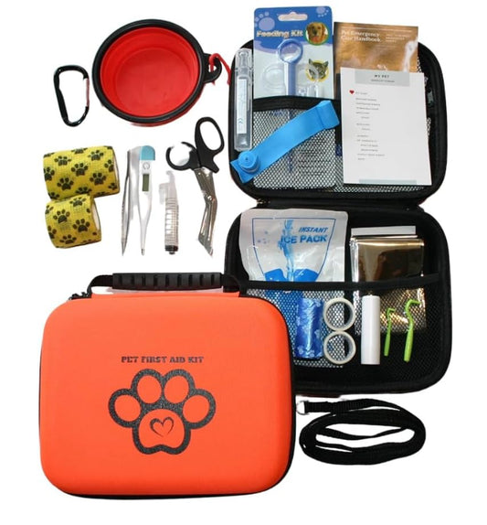 Dog First Aid Kit, Pet Friendly, Refillable, Water Resistant, Compact, Pet First Aid, Dog Medical, Dog Emergency Kit, Cat First Aid, Camping & Hiking Essentials, Pet Care, Travel