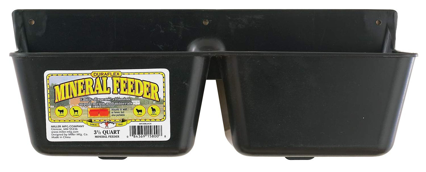Little Giant Animal Mineral Feeder 3.5 Quart Mineral Feeder (Item No. MF35BLACK)