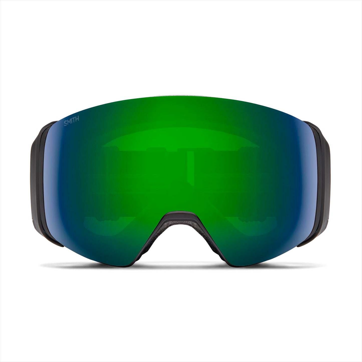 SMITH 4D MAG Goggles with ChromaPop Lens – Performance Snowsports Goggles with Easy Lens Change Technology for Skiing & Snowboarding – for Men & Women – Black + Sun Green Mirror