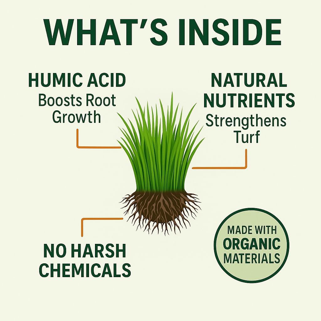 GS Plant Foods Green Envy Liquid Lawn Food Concentrate – Organic Turf Care for All Grass Types (5 Gallons)