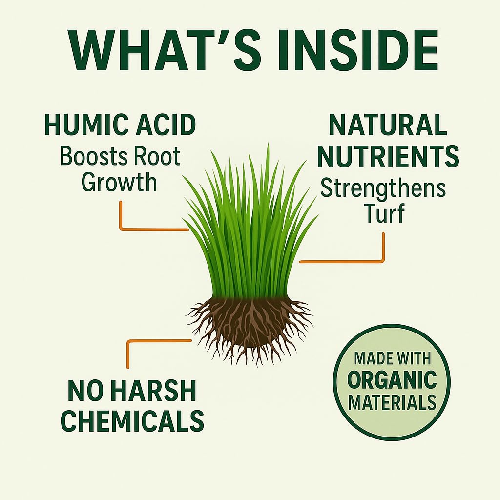 GS Plant Foods Green Envy Liquid Lawn Food Concentrate – Organic Turf Care for All Grass Types (5 Gallons)