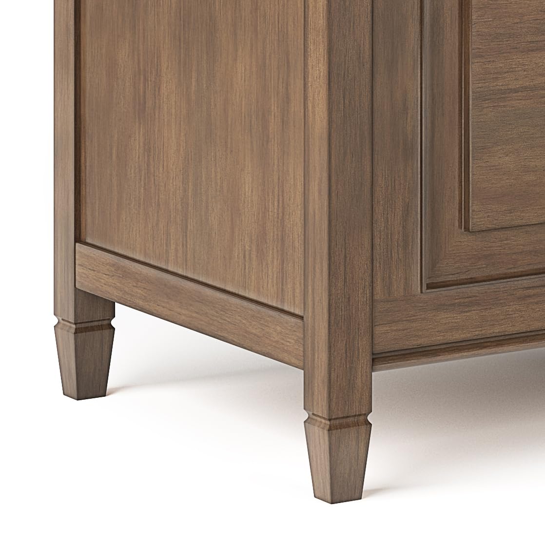SIMPLIHOME Connaught Entryway Storage Bench - 51 inch Wide Solid Wood Storage Trunk Seat in Natural Aged Brown, Traditional Bench for Entryway or Living Room with Lift-Up Lid and Decorative Moulding