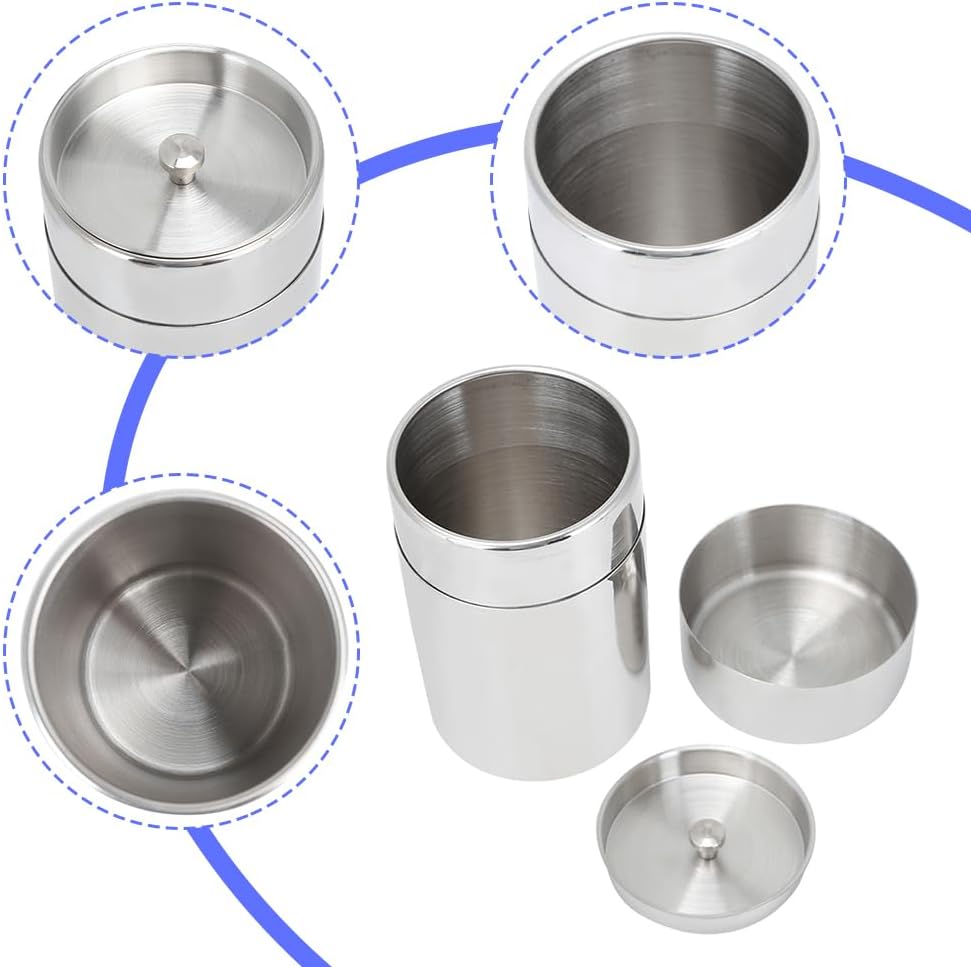 Joyzan Stainless Steel Tea Canister, Airtight Tea Tin Storage Container Loose Coffee Beans Bags Jar Sugar Kitchen Counter Pantry Seasoning Candy Herbs Spices Flour Rice Pasta Food Powder Grains 400ML