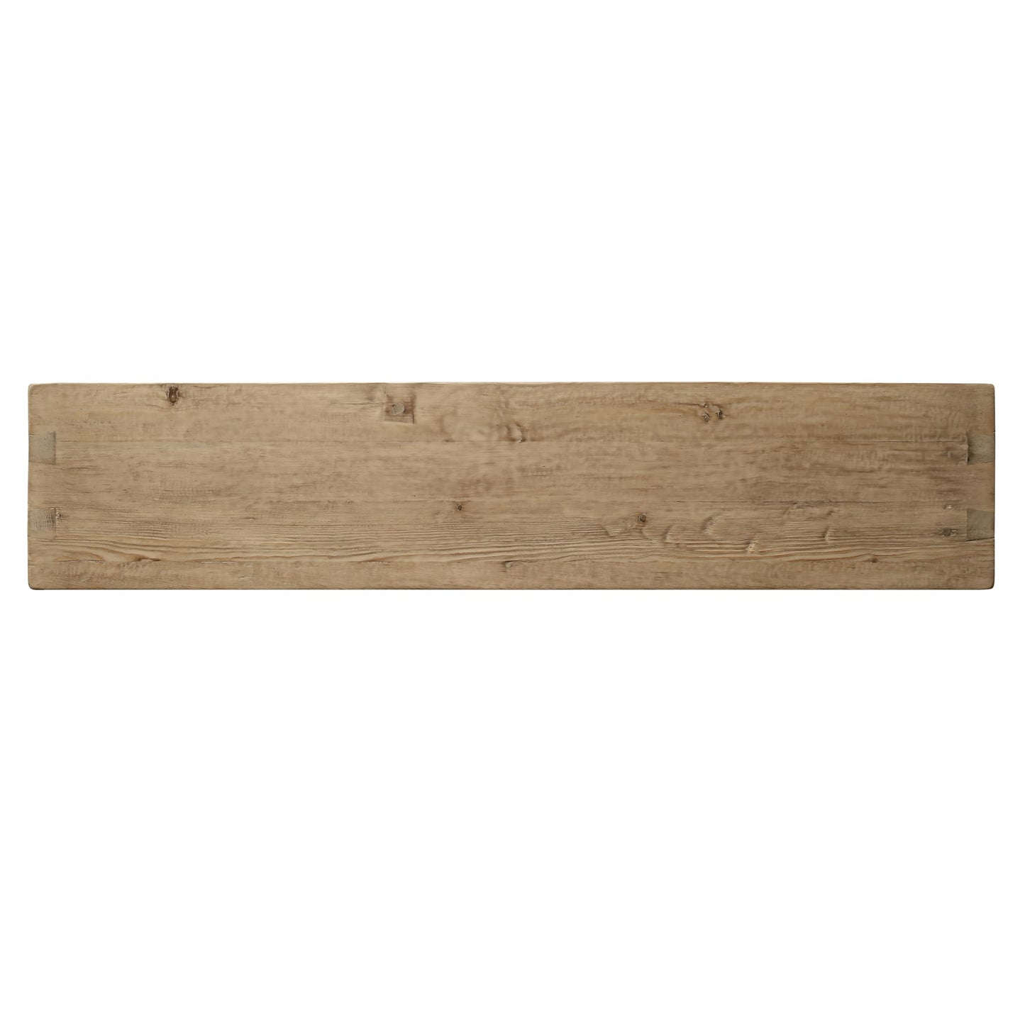 Artissance 70 Inches Waterfall Bench Reclaimed Pinewood Whitewash