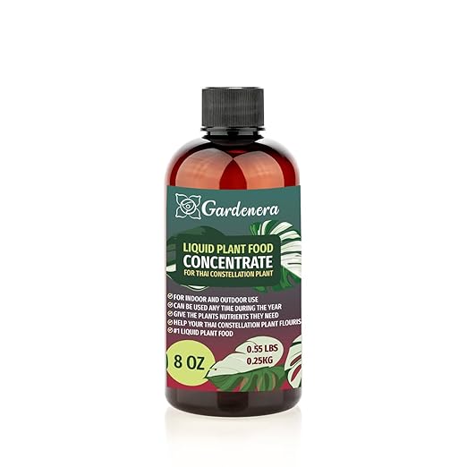 Gardenera Plant Growth Superfood for Thai Constellation with 18 Vitamins & Minerals - Organic Plant Food Fertilizer - Micro-Fungi and Bio-Organisms for Monstera Plant Care & Growth Enhancement - 8oz