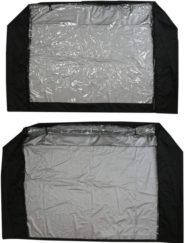 FLR 48" L x 20" D x 41" H Rabbit Hutch Cover 4 FT Double Decker Hutch Dust Cover Waterproof Windproof Rabbit Cage Covers