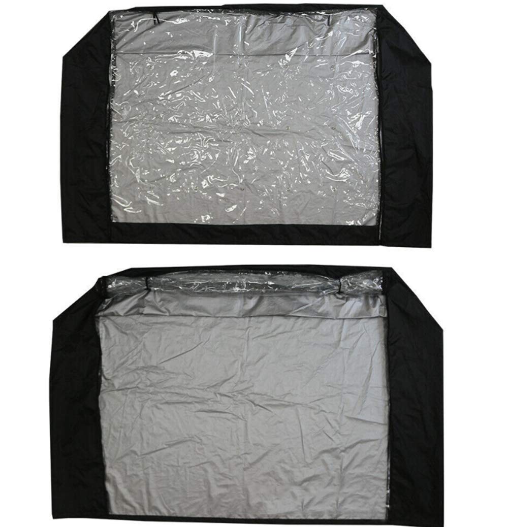 FLR 48" L x 20" D x 41" H Rabbit Hutch Cover 4 FT Double Decker Hutch Dust Cover Waterproof Windproof Rabbit Cage Covers