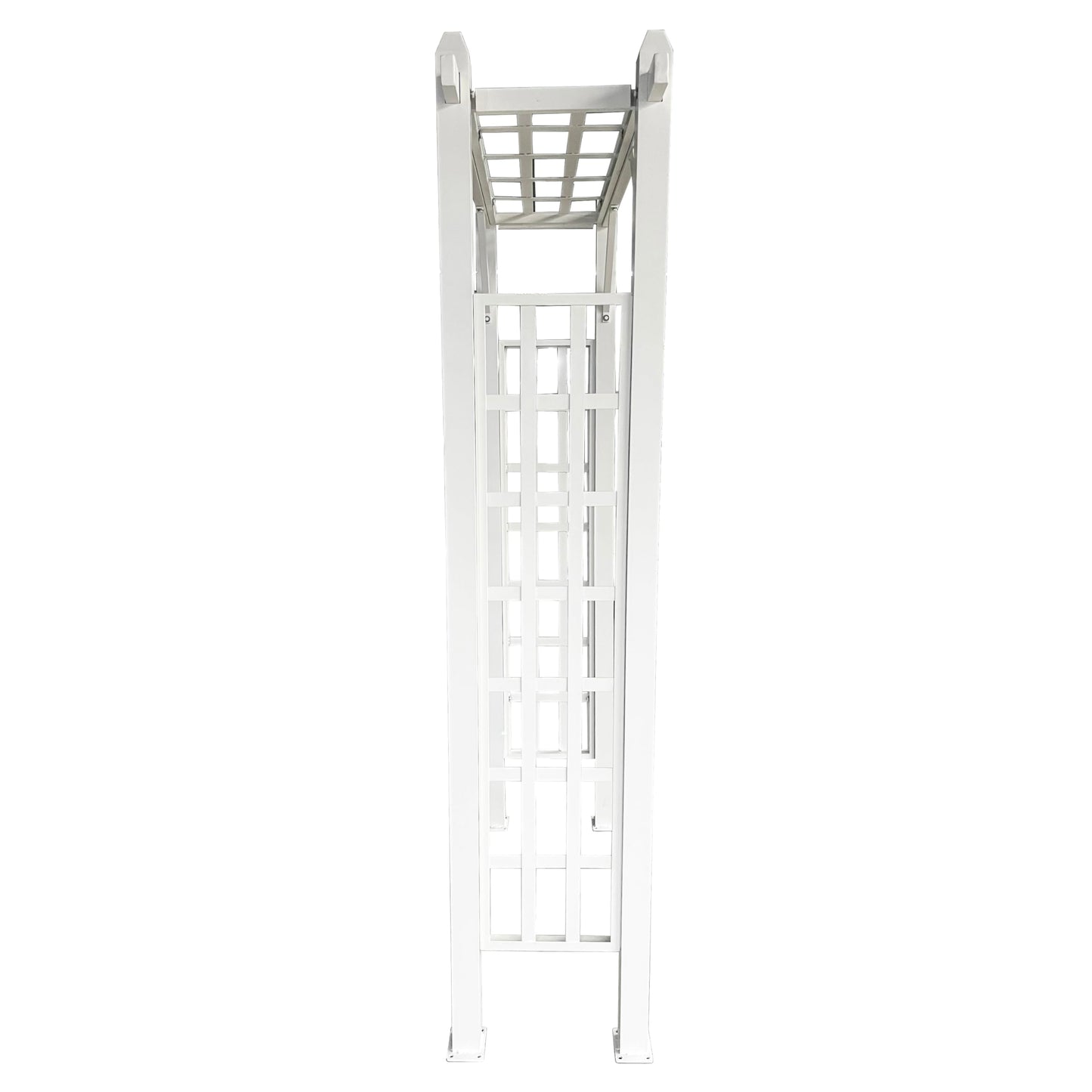 White Modern Aluminum Garden Arbor Arch