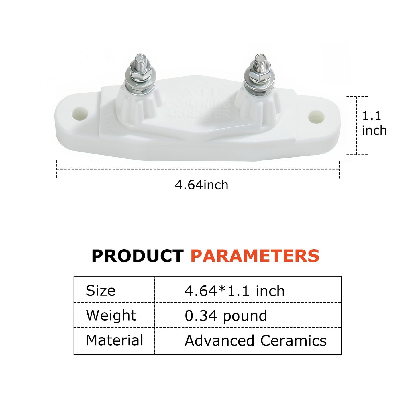 Lightning Arrestor Kit, Electric Fence Lightning Arrester Farm Lightning Arrester Animal Husbandry Electronic Fence Lightning Protection Device