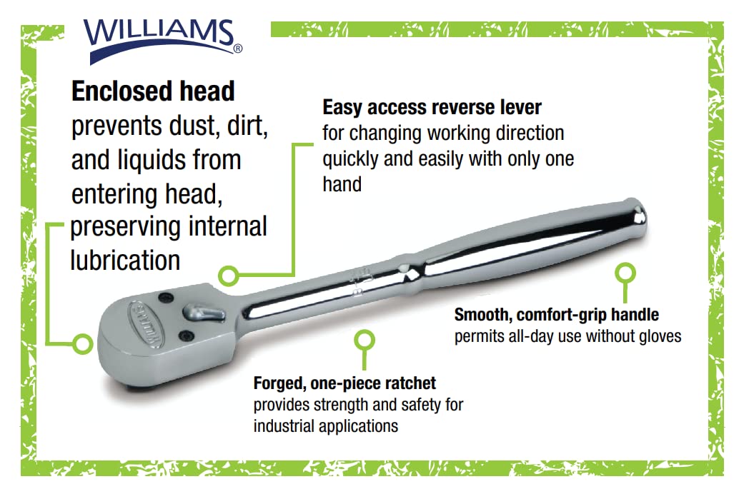 Williams MSB-29HFTB 29-Piece 3/8-Inch Drive Socket and Drive Tool Set with Toolbox