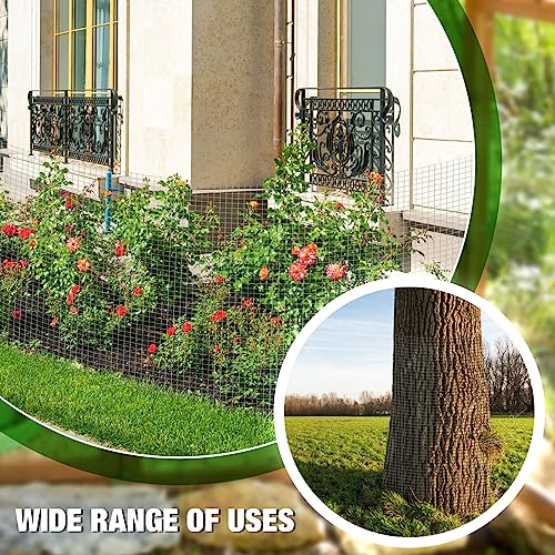 Tatuo 36in X 150ft Hardware Cloth 23 Gauge Hot Dip Galvanized After Welded Cage Mesh Rolls 1/2 Inch Metal Chicken Wire Mesh Roll Wire Fencing Poultry Netting for Raised Garden Rabbit Rodent Animals