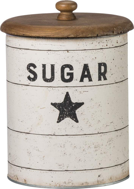 Primitives by Kathy 39060 Farmhouse Tin Canisters, Sugar/Coffee/Flour