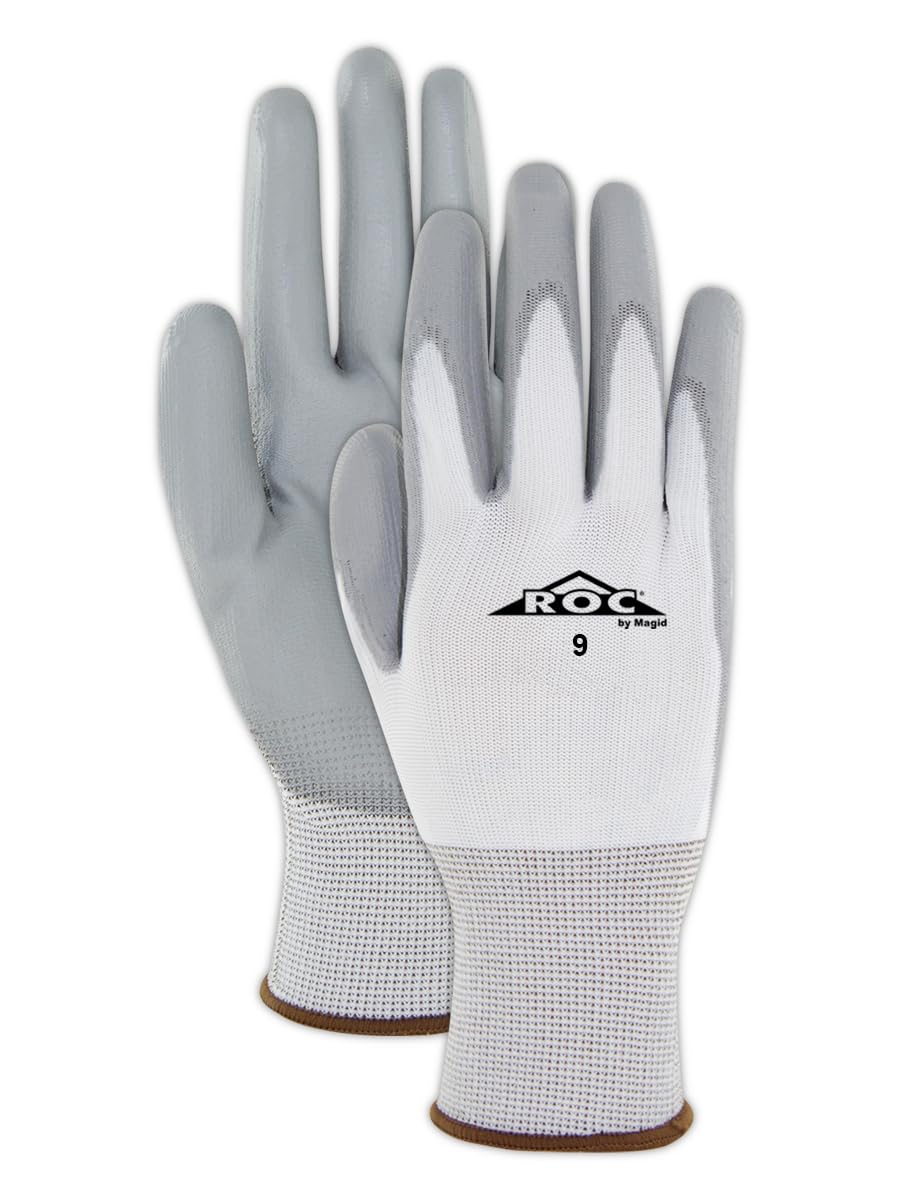 MAGID ROC Lightweight Polyurethane Palm Coated Work Gloves, 180 Pairs, GP139