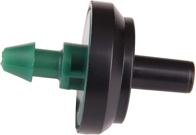 Raindrip PC8010B 2 GPH Pressure Compensating Drippers, Drip Irrigation Emitters for Drip Irrigation Gardening System, Maintains Constant Water Flow, 10-Pack, Green