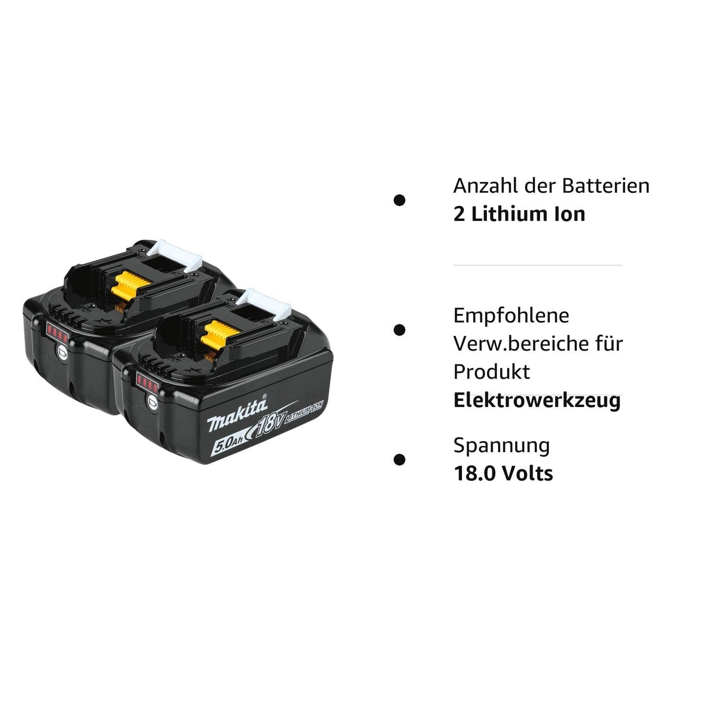 Makita XT288T 18V LXT® Lithium-Ion Brushless Cordless 2-Pc. Combo Kit (5.0Ah) with bonus BL1850B-2 18V LXT® Lithium-Ion 5.0Ah Battery, 2/pk