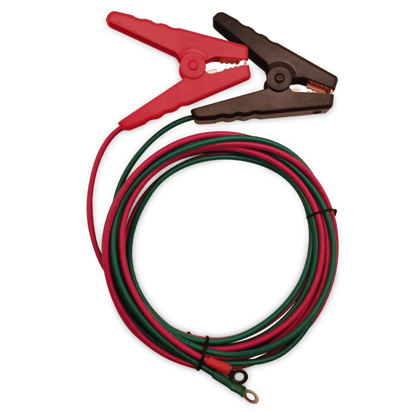 HIBUMFX 10ft Farm Electric Fence Jump Leads - UL Listed Tinned Copper Wire with Crocodile Clip for Energizer to Fence Wire & Ground System (10ft Energizer Leads Set)