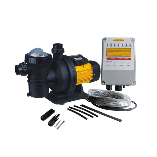 3-Year Warranty Solar Pool Pump 48V 3/4HP | Saltwater-Resistant Design with MPPT Controller | High-Efficiency for Swimming Pools & Irrigation | PWS Model JP17-15/500