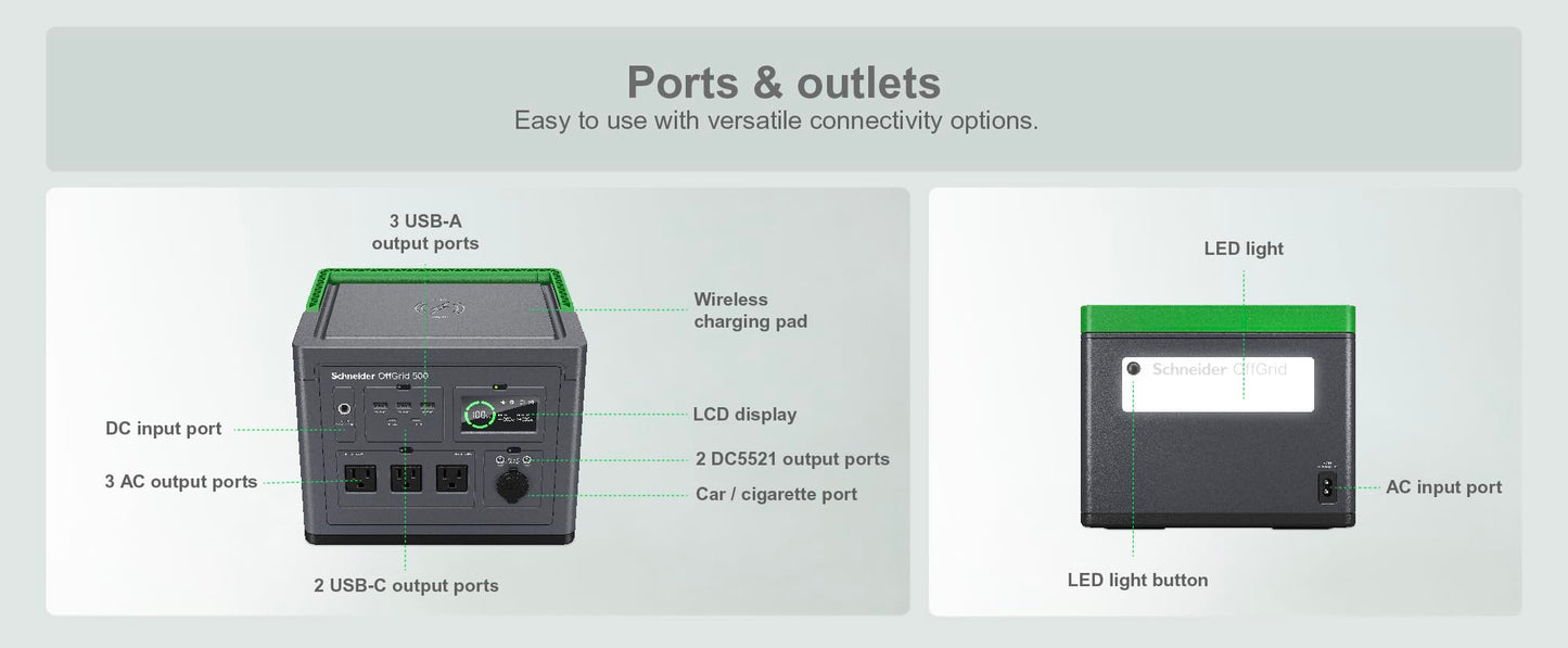APC UPS and Solar Generator Power Bundle, 600VA UPS for the home/office; and 500W Portable Power Station for off-grid living (BE600M1, PPS500)