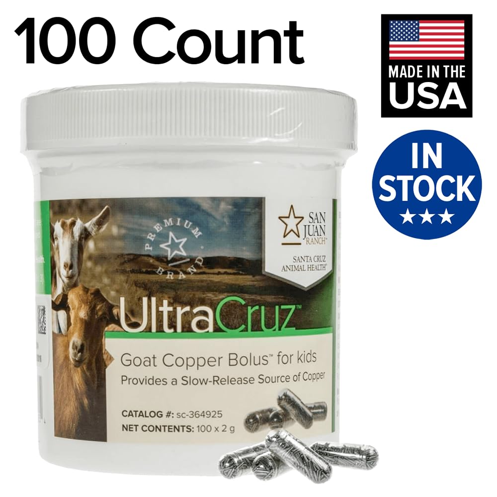 UltraCruz - sc-364925 Goat Copper Bolus Supplement for Kid Goats, 100 Count x 2 Grams