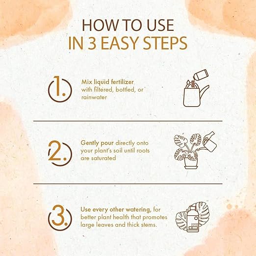 Monstera Plant Food - Organic Liquid Fertilizer for Indoor and Outdoor Monstera Plants - Nutrients for Healthy Tropical Leaves and Steady Growth (8 oz)