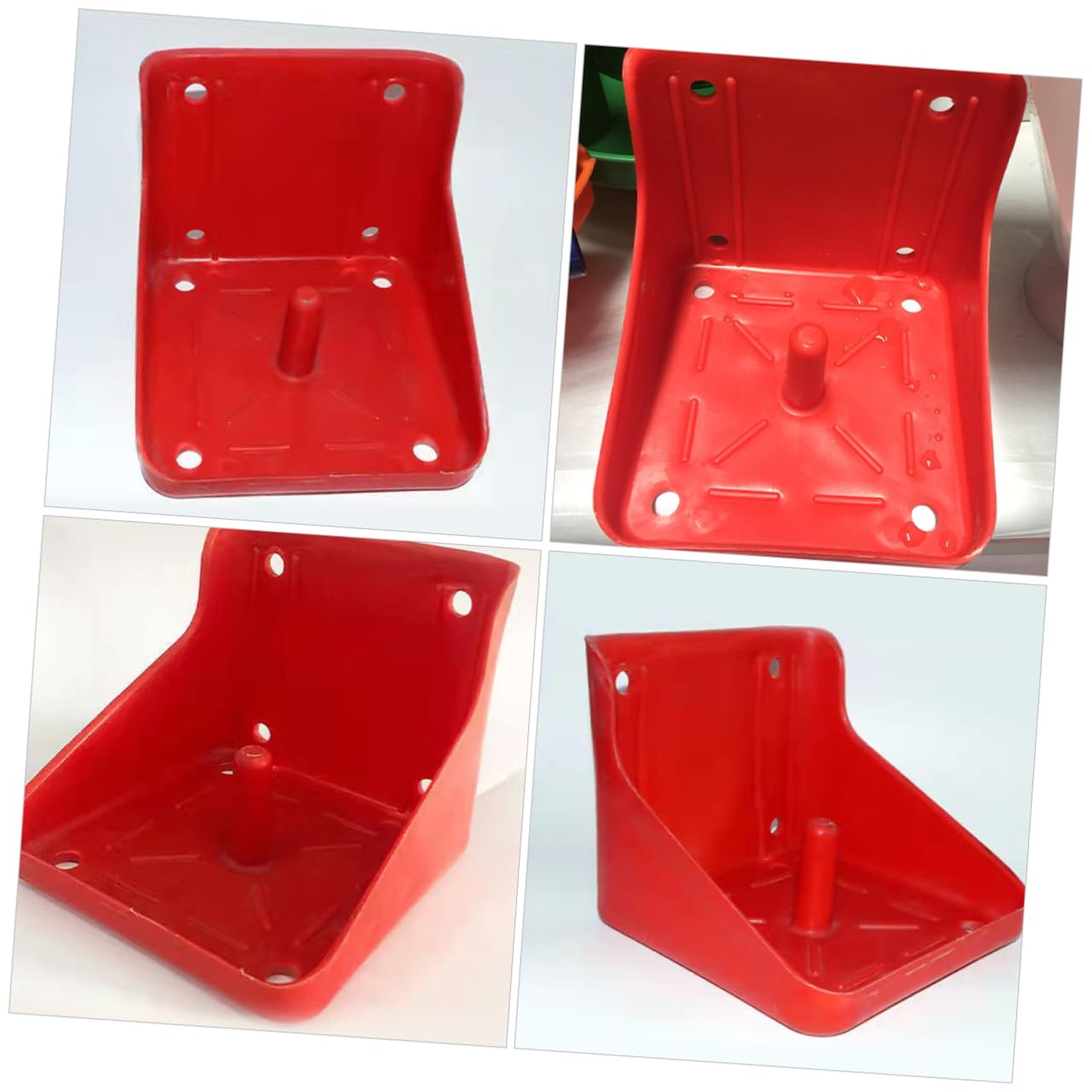 SUPVOX Lick Brick Box Horse Mounting Block Salt Fodder Feeder Mineral Salt Block Holder Cattle Feeder Sheep Deer Lick Tray Thicken Feeding Box Pe
