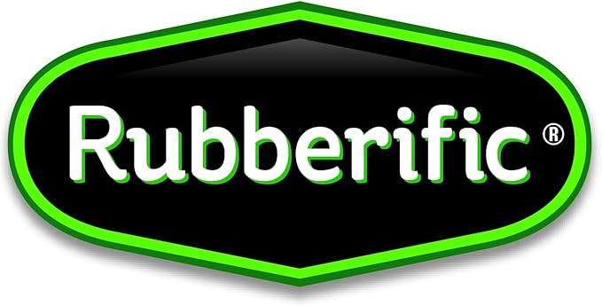 Rubberific Premium Shredded Rubber Mulch for Gardens, Lawns, and Landscaping | Long Lasting Color | Looks Like Natural Wood Mulch (0.8 Cu. Ft. - 16 LBS, Black)