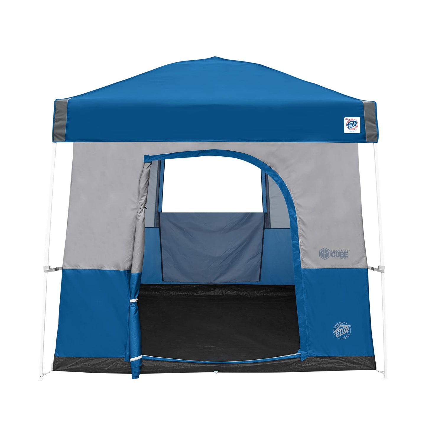 E-Z UP Camping Cube Sport, Converts 10' Angled Leg Canopy into Camping Tent, Royal Blue (Canopy/SHELTER/Poles NOT Included)