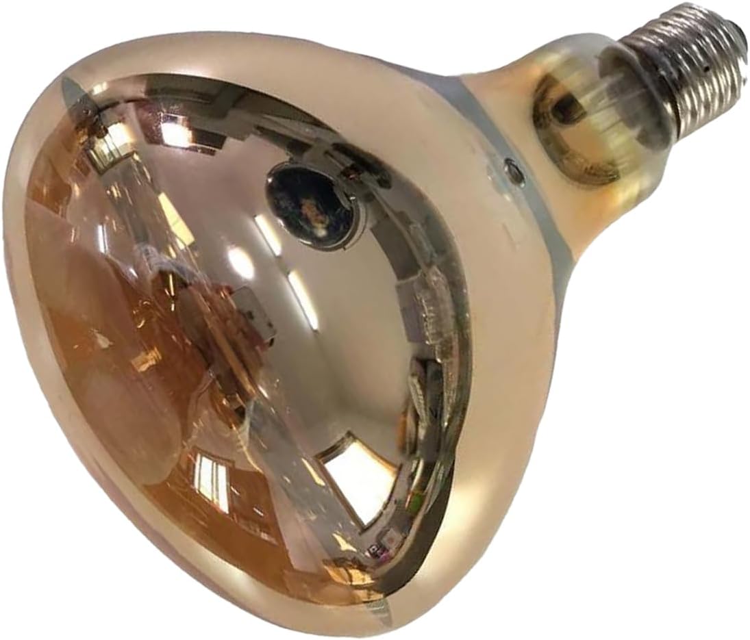 Fengrun Heat Lamp Bulb 250 Watt Hard Glass Infrared Lamp Bulb for Brooder Bulb, Food Service, Bathroom, Pet, Farm Chicks Pig 120V