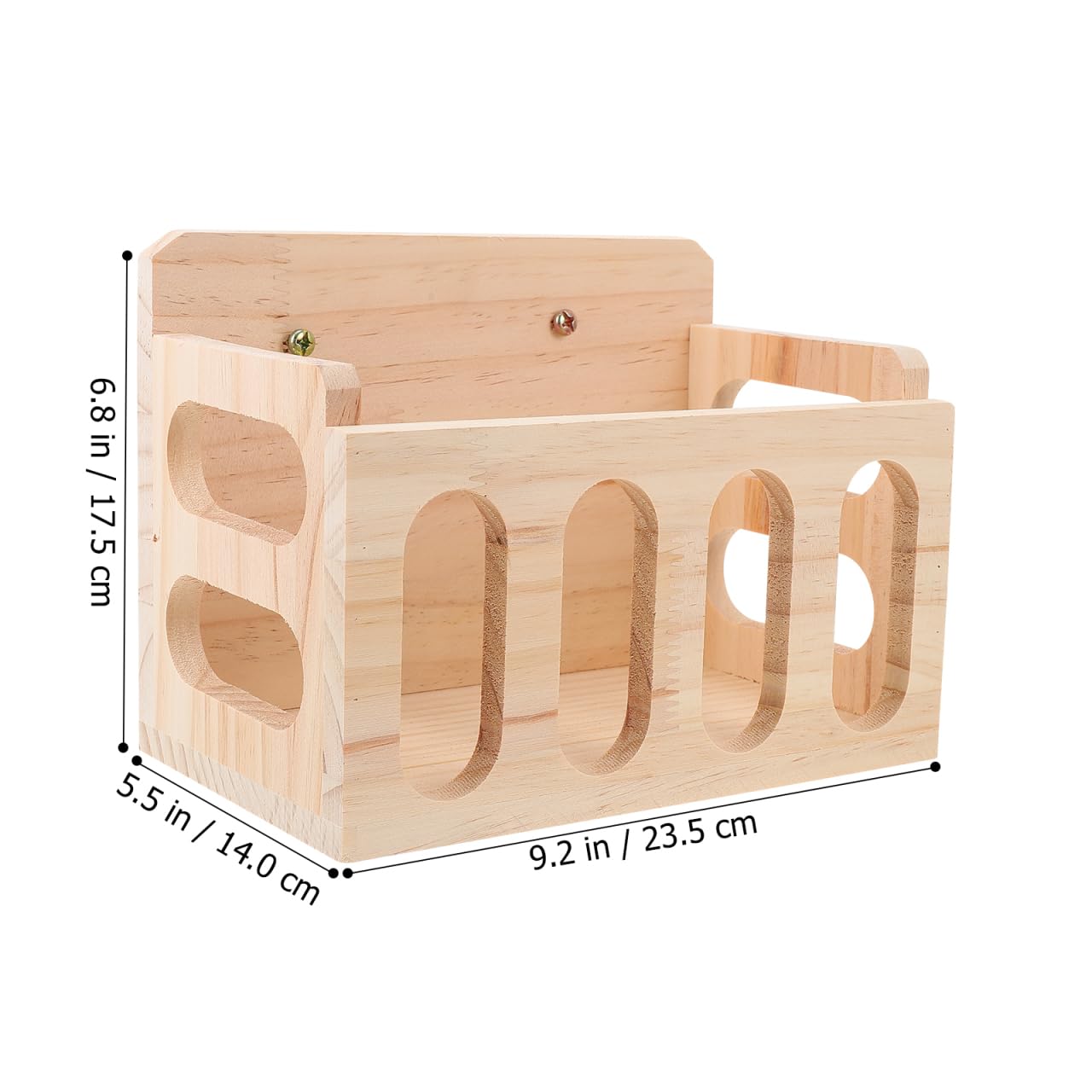 Rabbit Feeder Bunny Food Manger Wooden Manger Rack Grass Holder Cage Feeder Pet Supplies for Guinea Pig Chinchilla Hamster 23. 5X14X17. 5CM