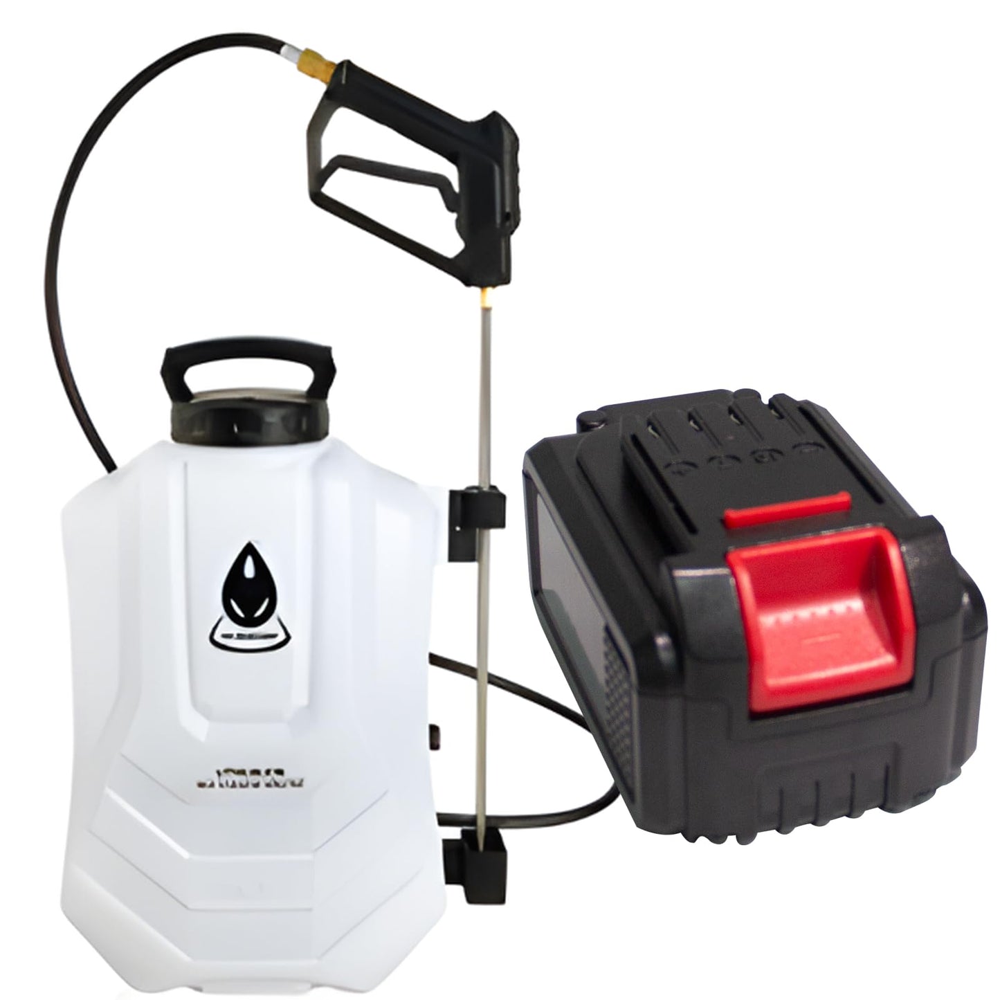 Self-Cleaning Battery Powered Backpack Sprayer 4 Gallon & 18V/4.9Ah Lithium Battery