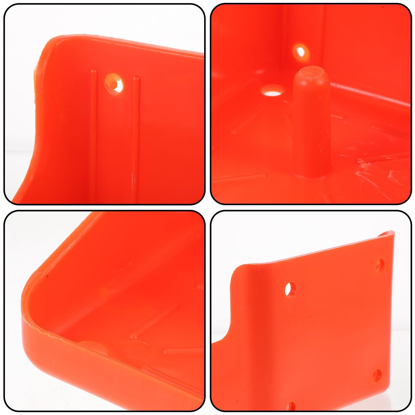 Thick Salt Block Holder for Livestock - Multi-Use Cattle and Sheep Salt Brick Feeder Tray Easy Assembly for Feeding and Minerals