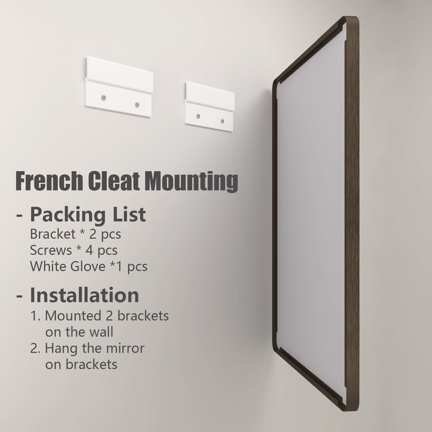CHARMOR 66x36 Inch Bronze Bathroom Mirror, Brushed Bronze Metal Frame Mirrors for Wall, Rounded Rectangle Bronze Mirror for Vanity,Farmhouse, Bedroom, Anti-Rust (Horizontal/Vertical)
