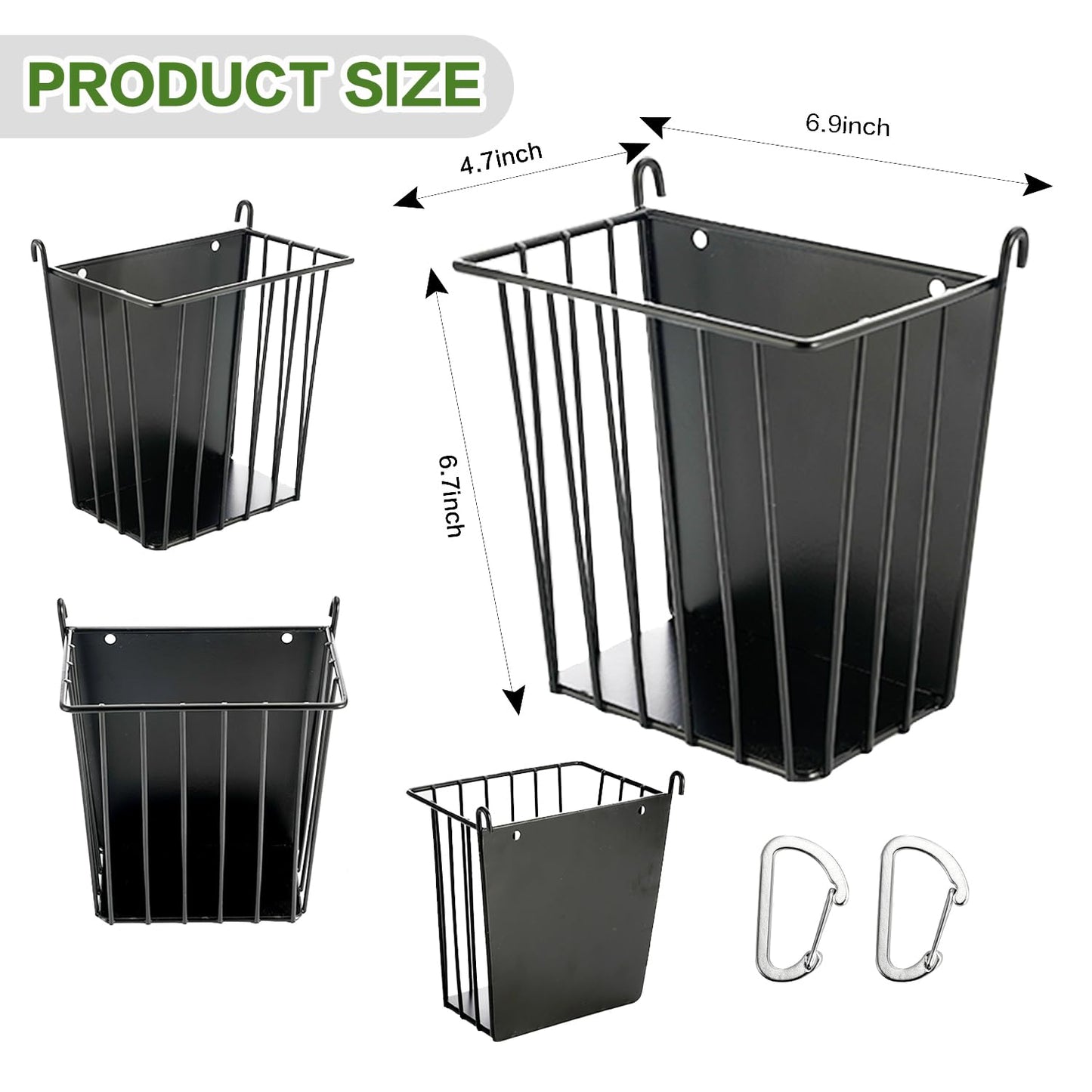 LUAVIARU Upgrades Rabbit Hay Feeder - Guinea Pig Hay Feeder - Metal Frame Hay Rack with Adjustable Hook - Less Wasted - for Guinea Pigs - Chinchilla Bunny Cage Accessories - Bunny Feeder