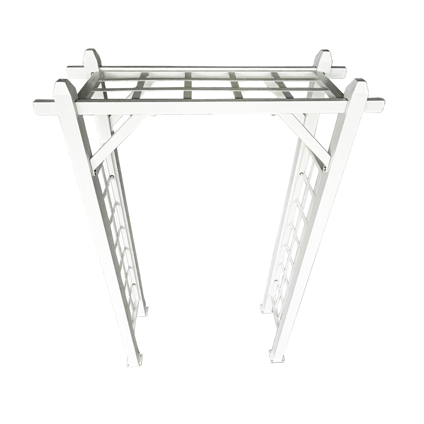 White Modern Aluminum Garden Arbor Arch