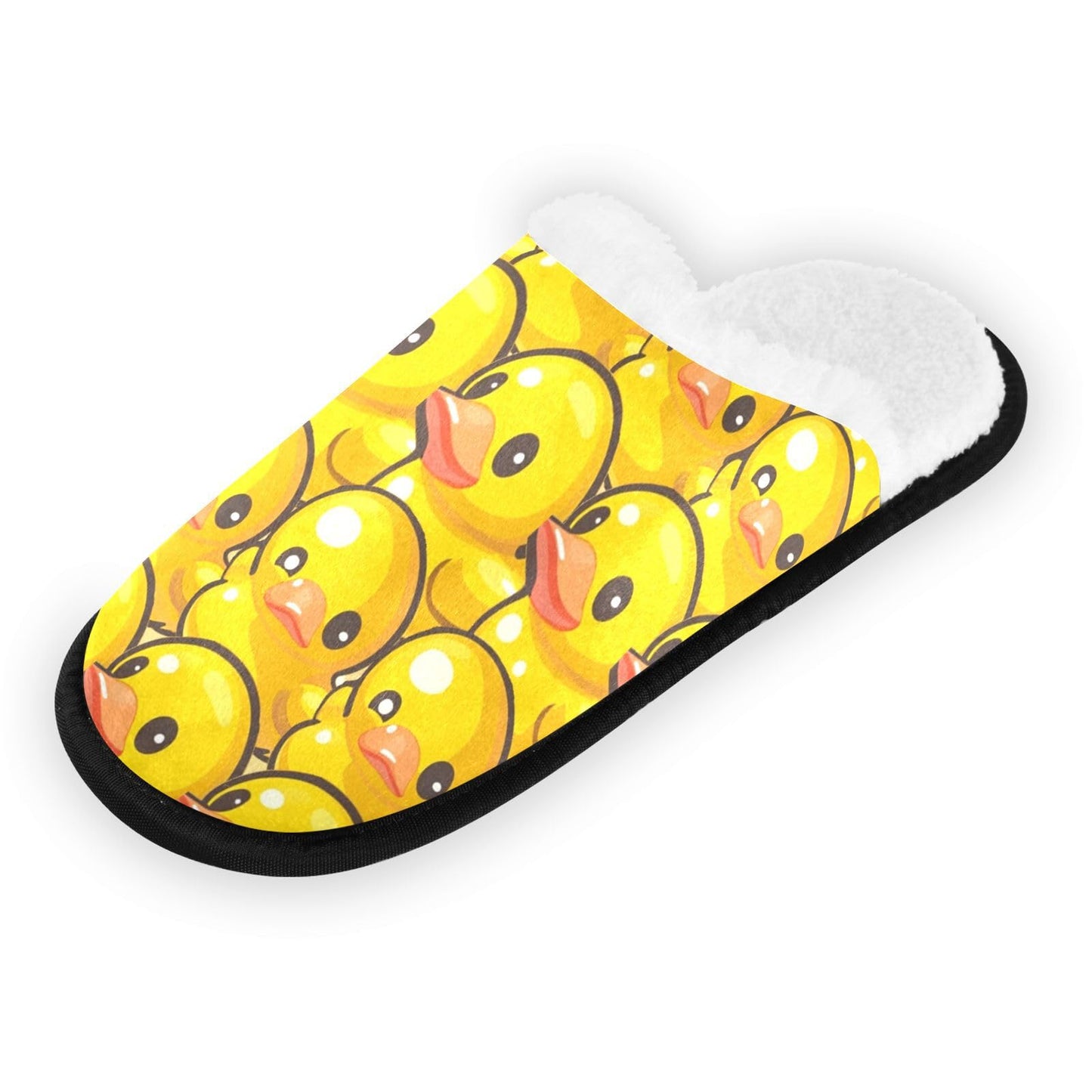 Yellow Duck Spa Slippers Horse House Slippers Memory Foam Slippers Indoor Outdoor Non-Slip Home Shoes L for Men Woman