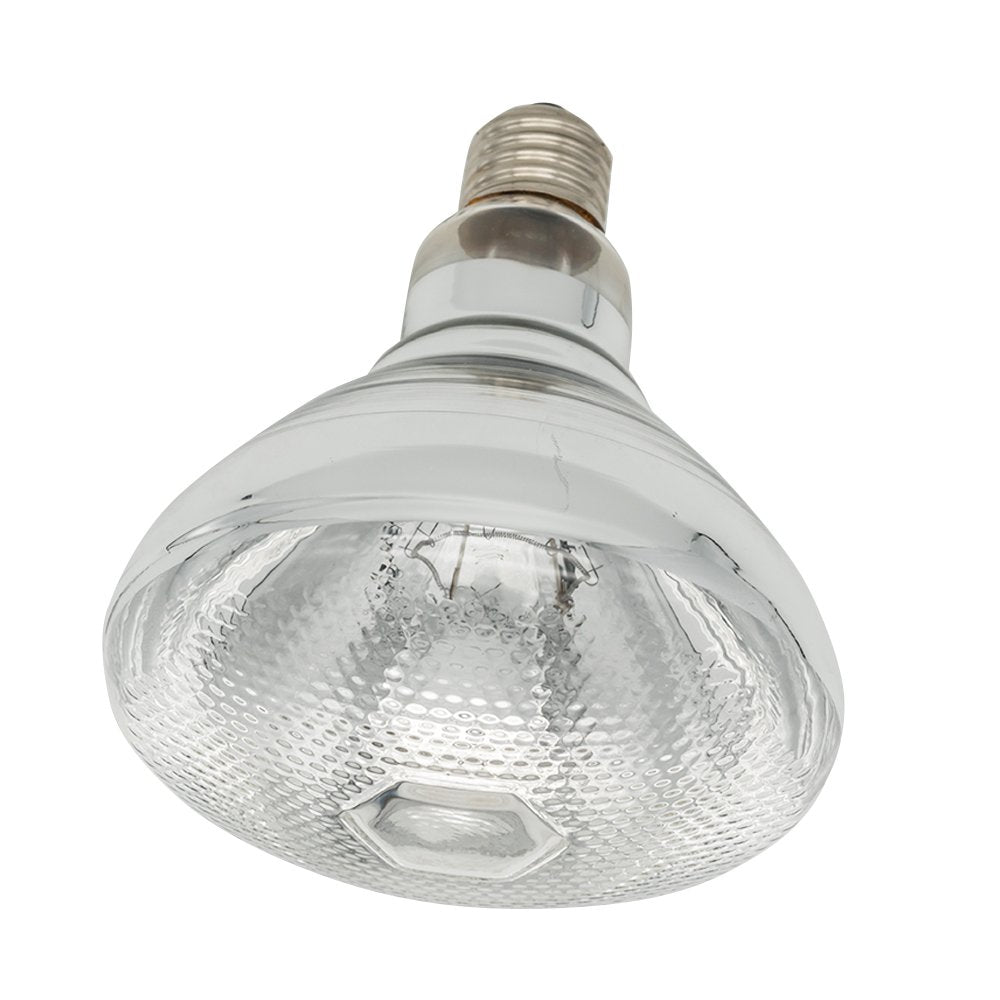 Fengrun Infrared Heating Lamp Clear Hard Explosion-Proof Glass UV Coating for Animal, Bathroom Warming Light Bulb (150w,120v)
